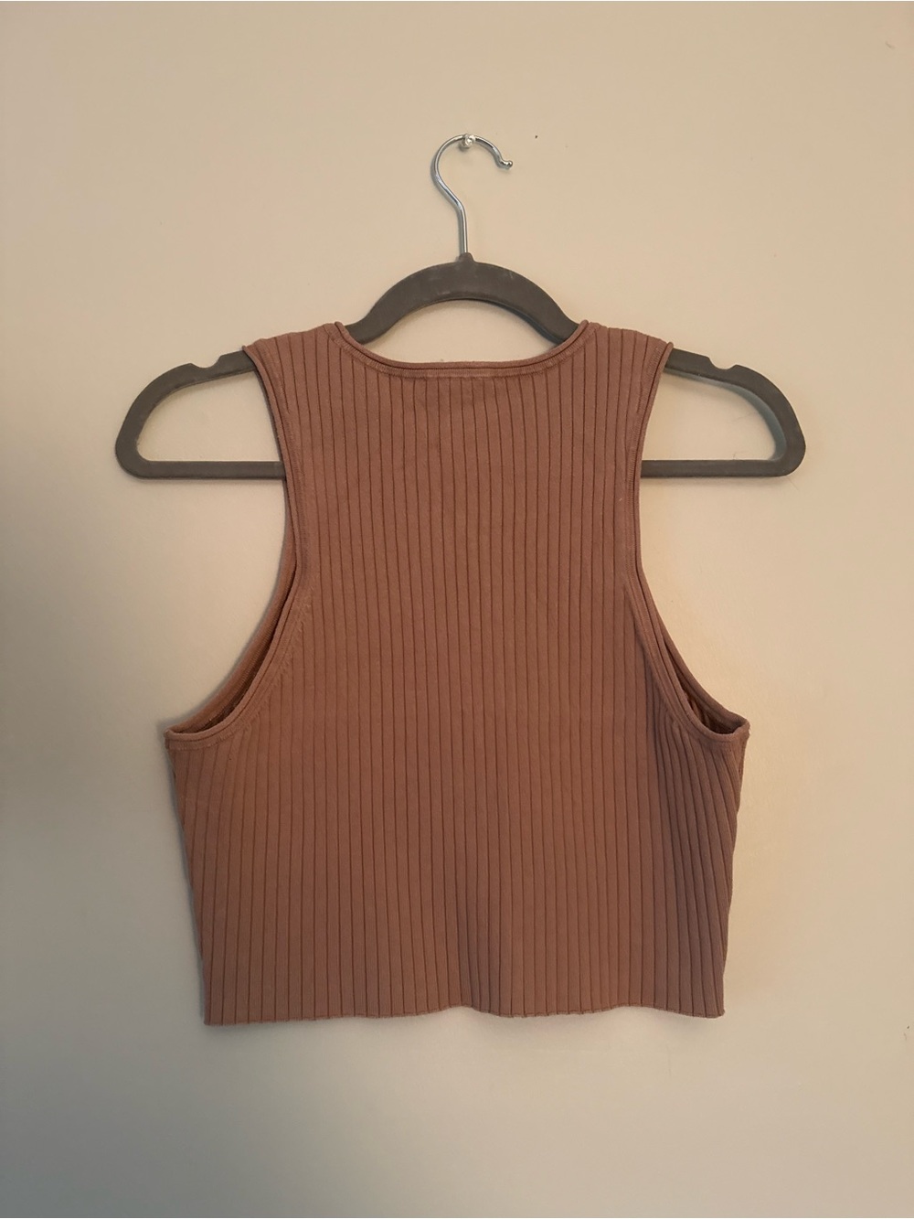 Reformation Ribbed Crop Tank - Rusty Brown - Picture 4 of 4